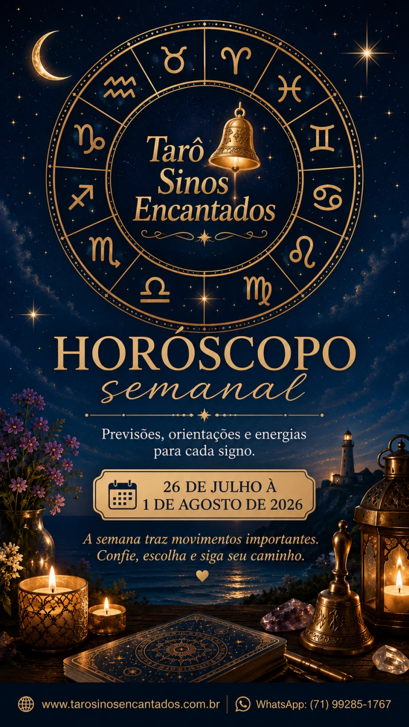 Horóscopo de 26 de julho a 01 de agosto 2026