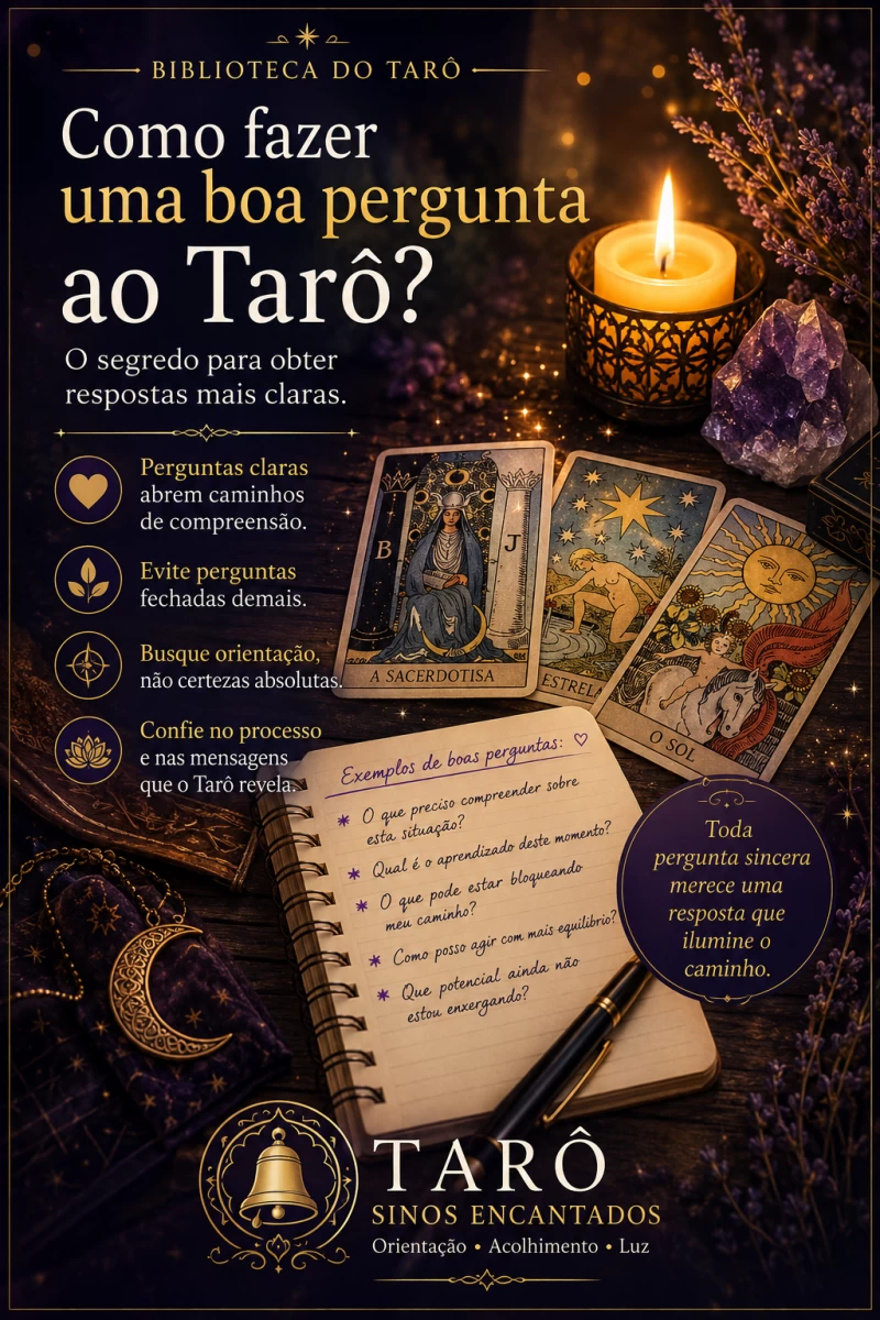 Como fazer uma boa pergunta ao Tarô? O segredo para obter respostas mais claras