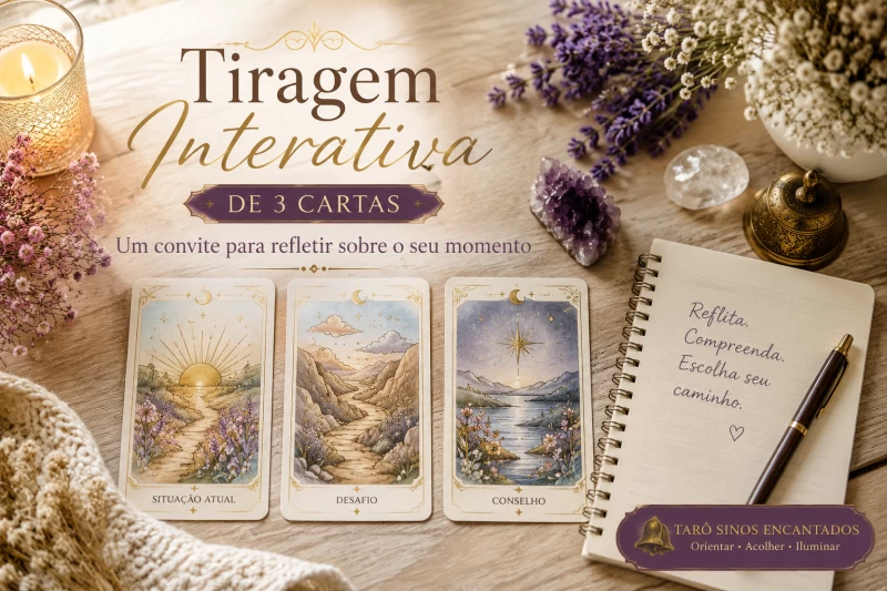 Como funciona a Tiragem Interativa de 3 Cartas