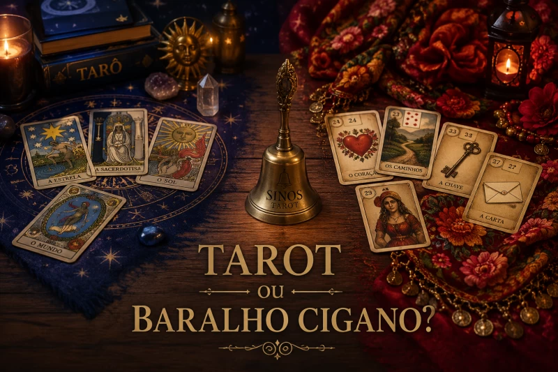 Tarot Online Agora ou Baralho Cigano Online: qual escolher para a sua pergunta?