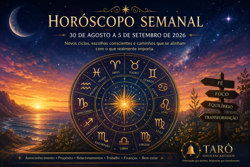 Horóscopo da Semana — 30 de agosto a 5 de setembro de 2026