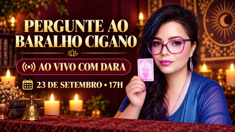 Live de Baralho Cigano: os benefícios de uma leitura de cartas para além do sim ou não